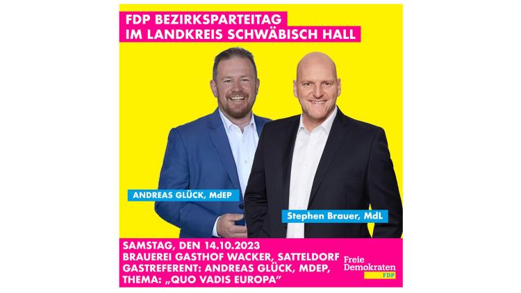 Andreas Glück (MdEP), Stephen Brauer (MdL)
