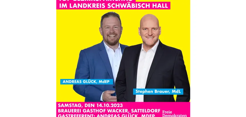 Andreas Glück (MdEP), Stephen Brauer (MdL)